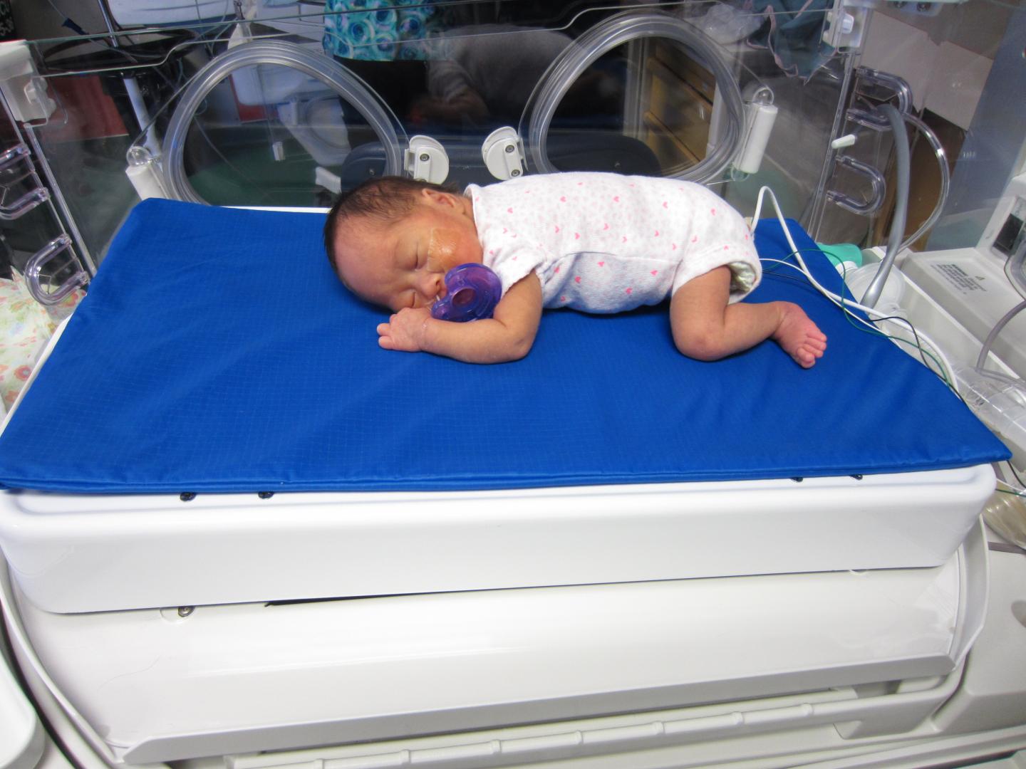 Premature baby resting on Calm [IMAGE] EurekAlert! Science News Releases