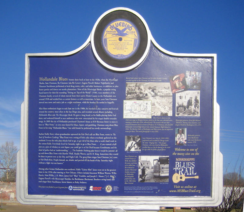 Blues Locations Mississippi Hollandale to