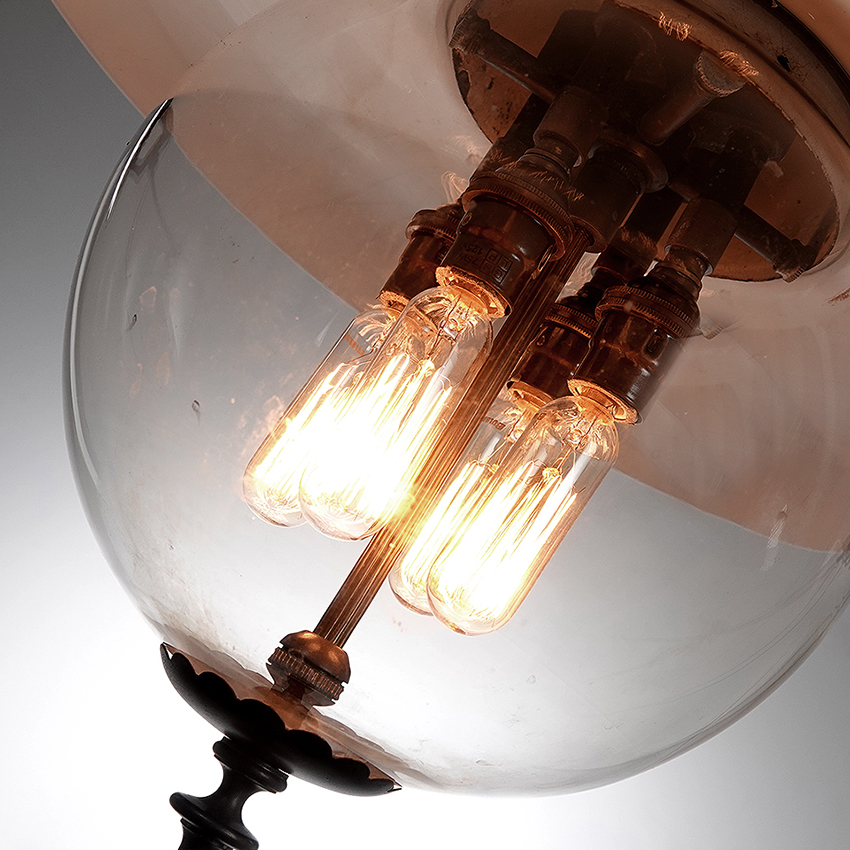 1910 Humphrey Hanging Gas Lamp Early Electrics