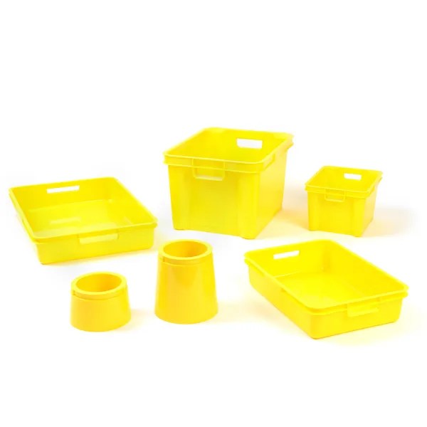 Yellow Plastic Boxes, Trays & Pots Early Excellence