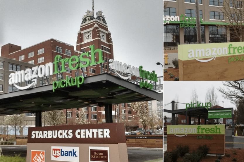 How Amazon Fresh Made a Former Department Store into a Pickup Early Moves