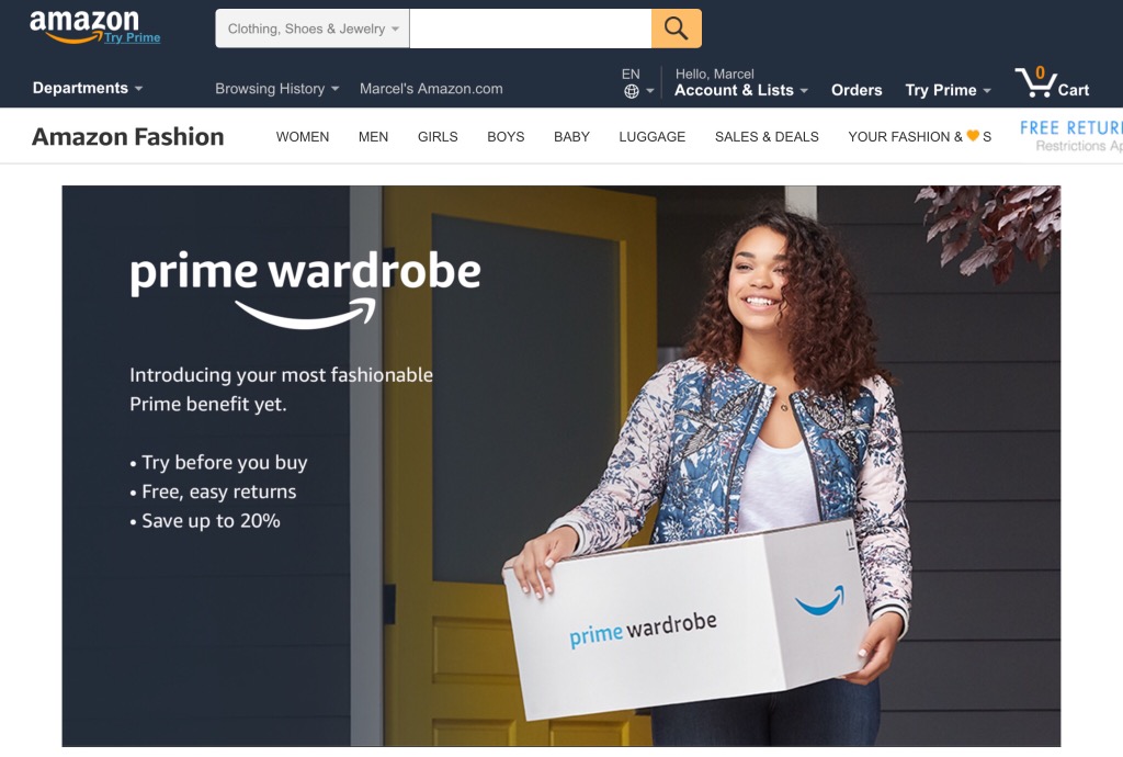 The Fundamental Difference Between Amazon Prime Wardrobe & Zalando’s