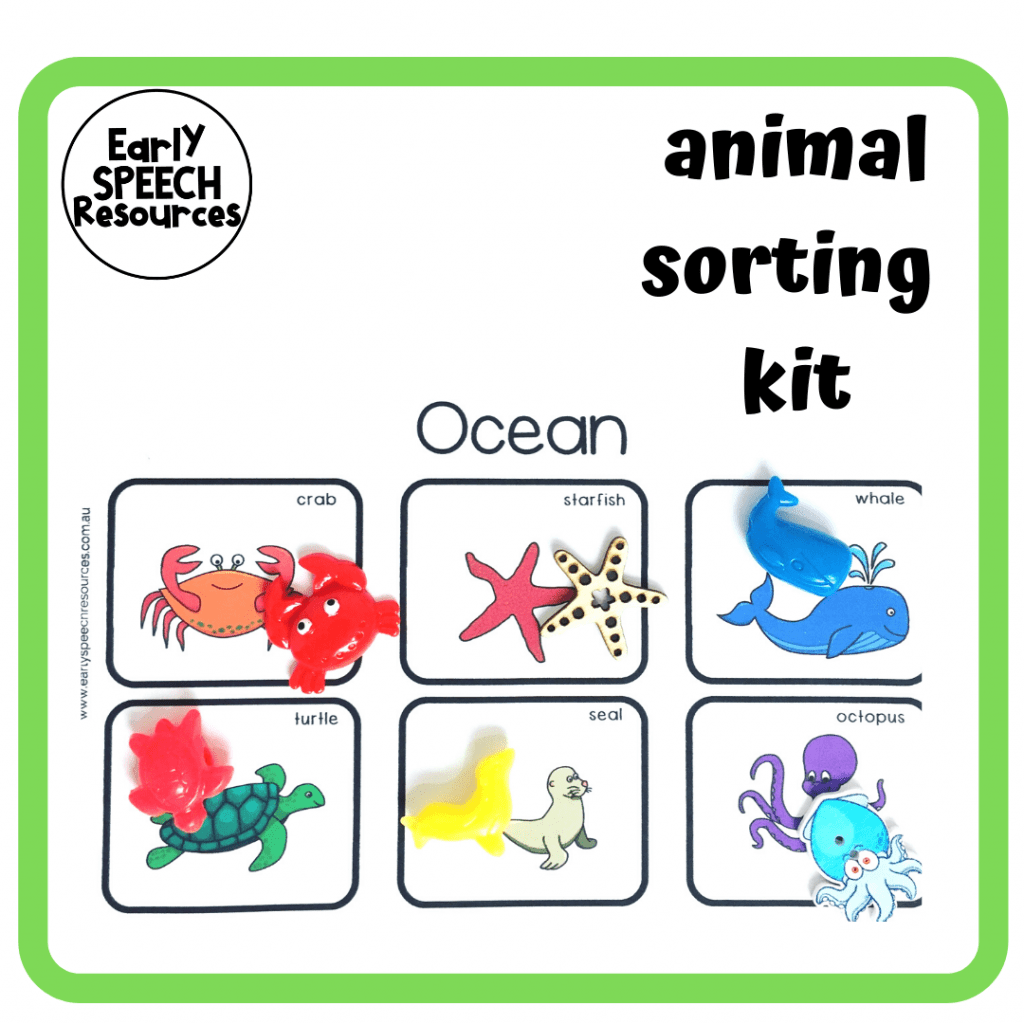 Animal Category Sorting Early Speech Resources