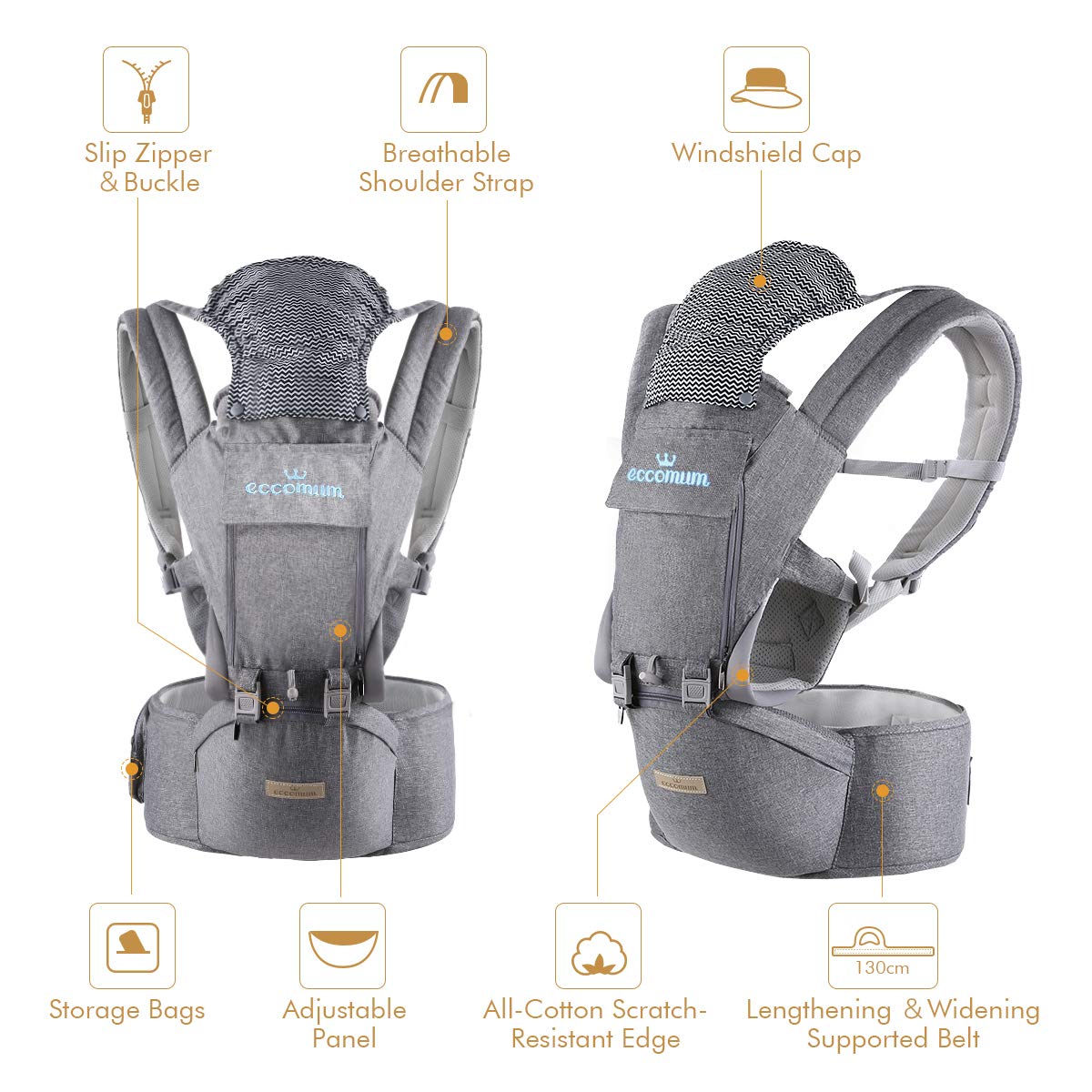 Baby Carrier, Multifunction Baby Carrier Hip Seat Earlyyears