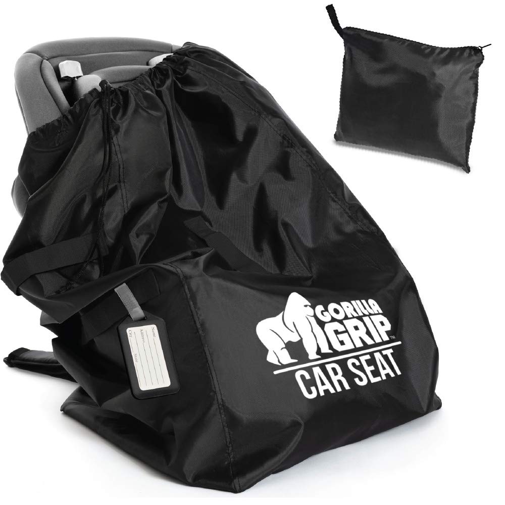 Gorilla Grip Car Seat Bag with Pouch and Luggage Tag Earlyyears