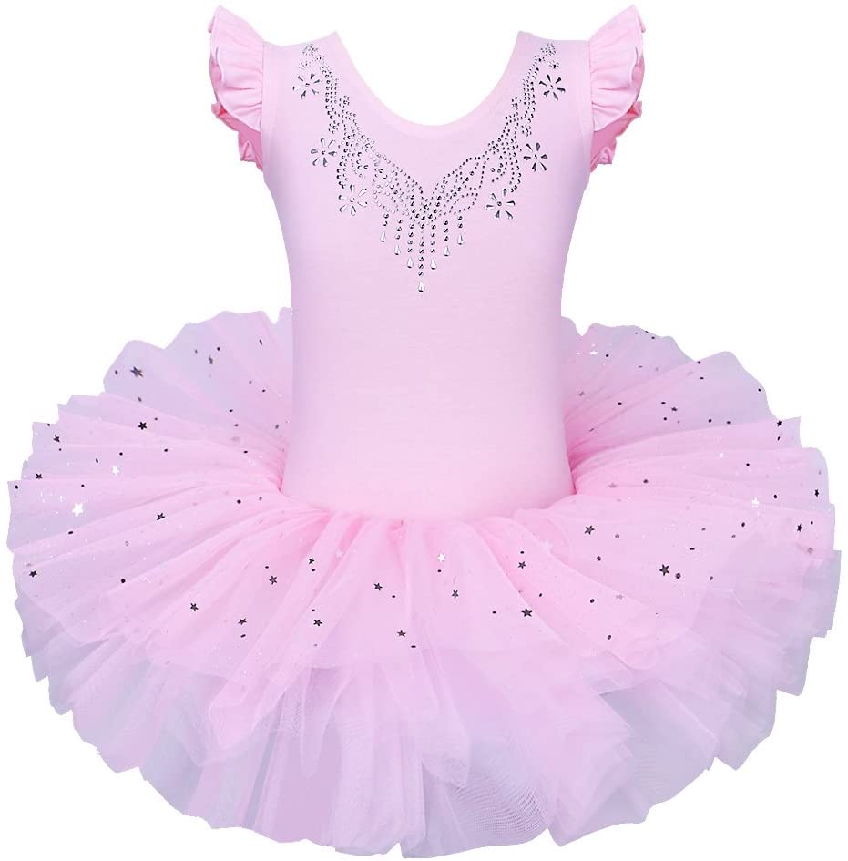 ZNYUNE Girls Kids Ballet Dress Pink (67years) Earlyyears