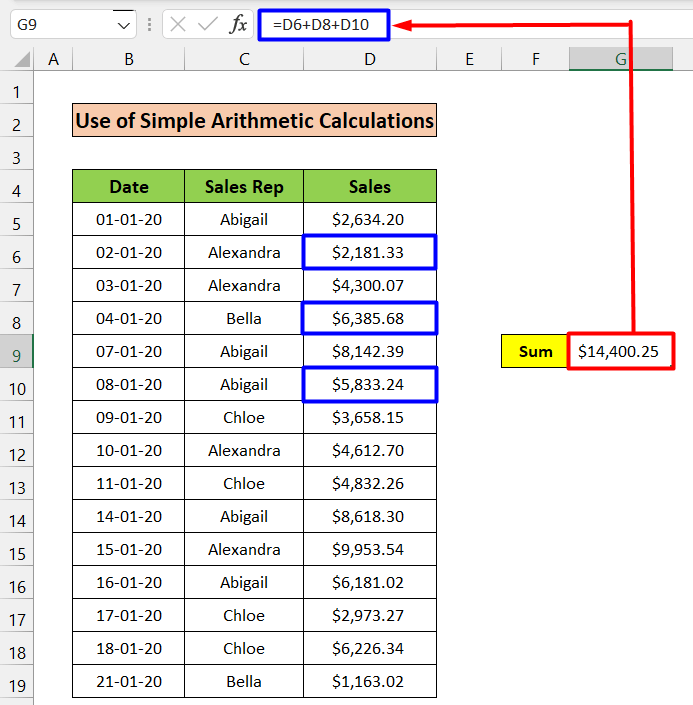 How to Sum Random Cells in Excel Earn and Excel