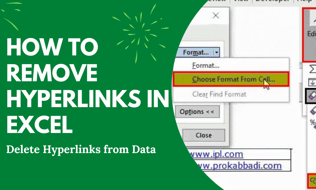 How to Remove Hyperlinks in Excel Delete Hyperlinks from Data Earn