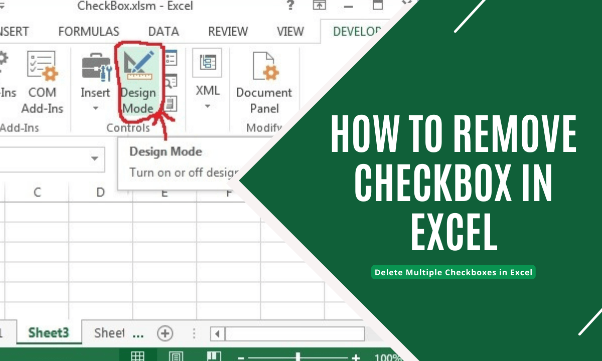How to Remove Checkbox in Excel Delete Multiple Checkboxes in Excel