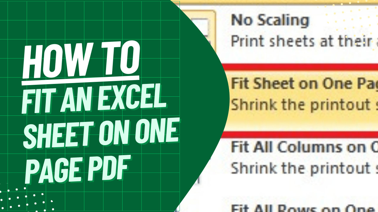 How to Fit an Excel Sheet on One Page PDF Earn and Excel