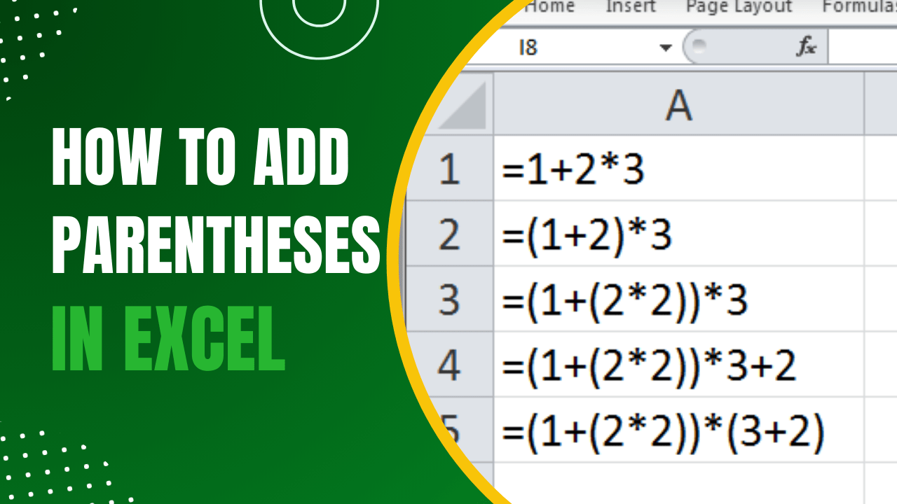 How to Add Parentheses in Excel A StepbyStep Guide Earn and Excel