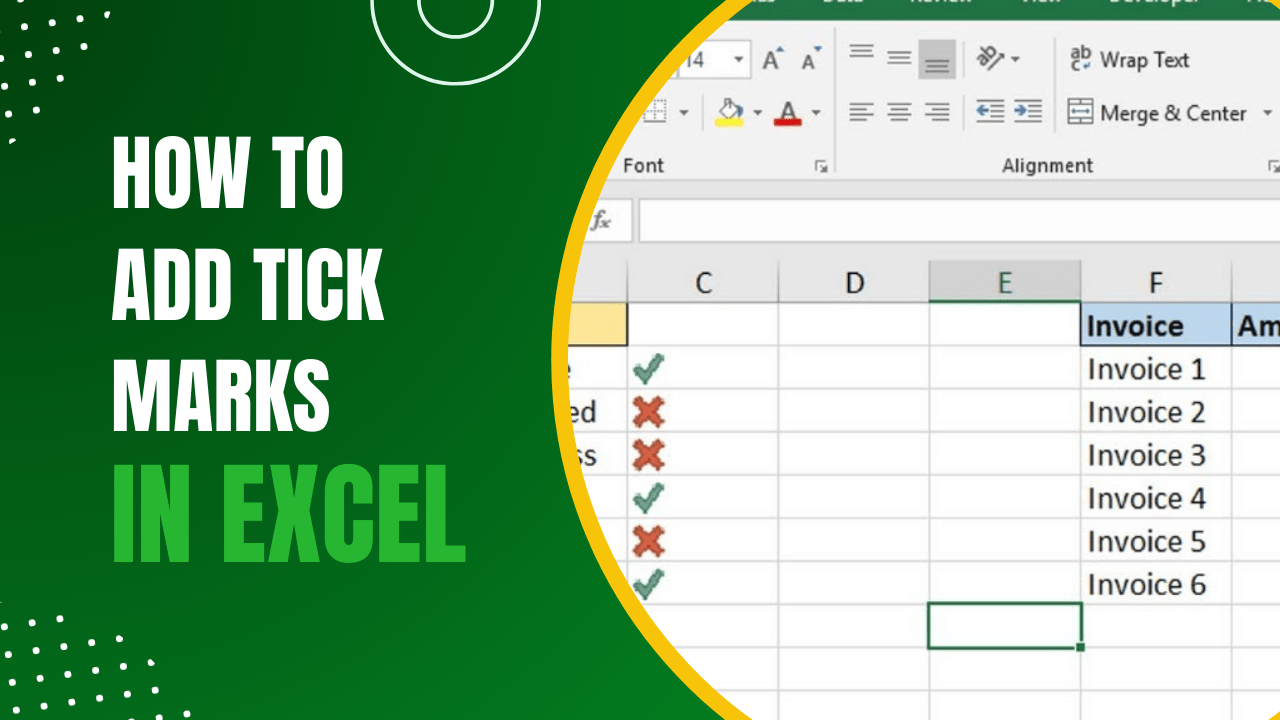 How to Add Tick marks in Excel Earn and Excel