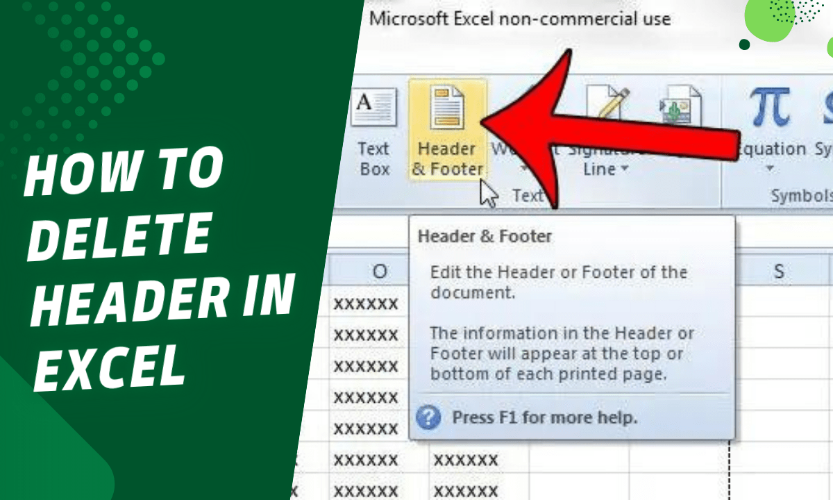 How to Delete Header in Excel Earn and Excel