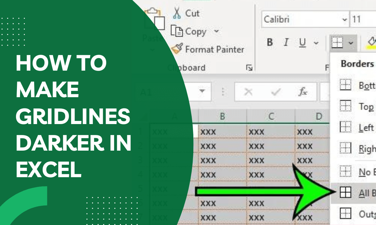 How to Make Gridlines Darker in Excel Earn and Excel
