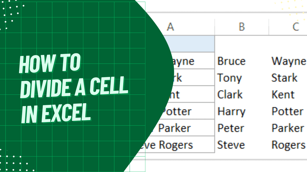 How to Divide a Cell in Excel A Comprehensive Guide Earn and Excel