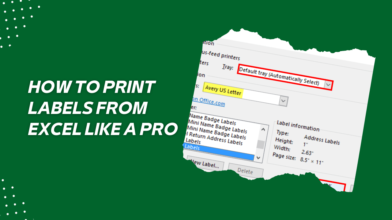 The Ultimate Guide How to Print Labels From Excel Like a Pro Earn