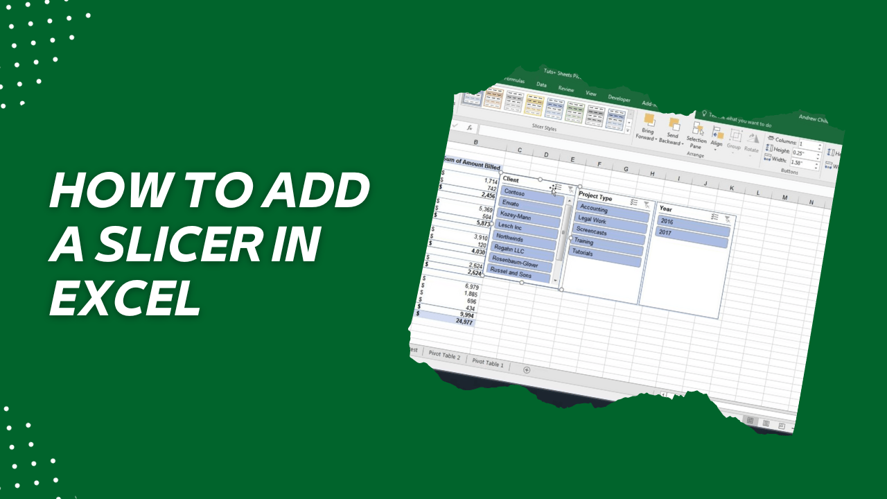 How to Add a Slicer in Excel A Comprehensive Guide for Beginners and