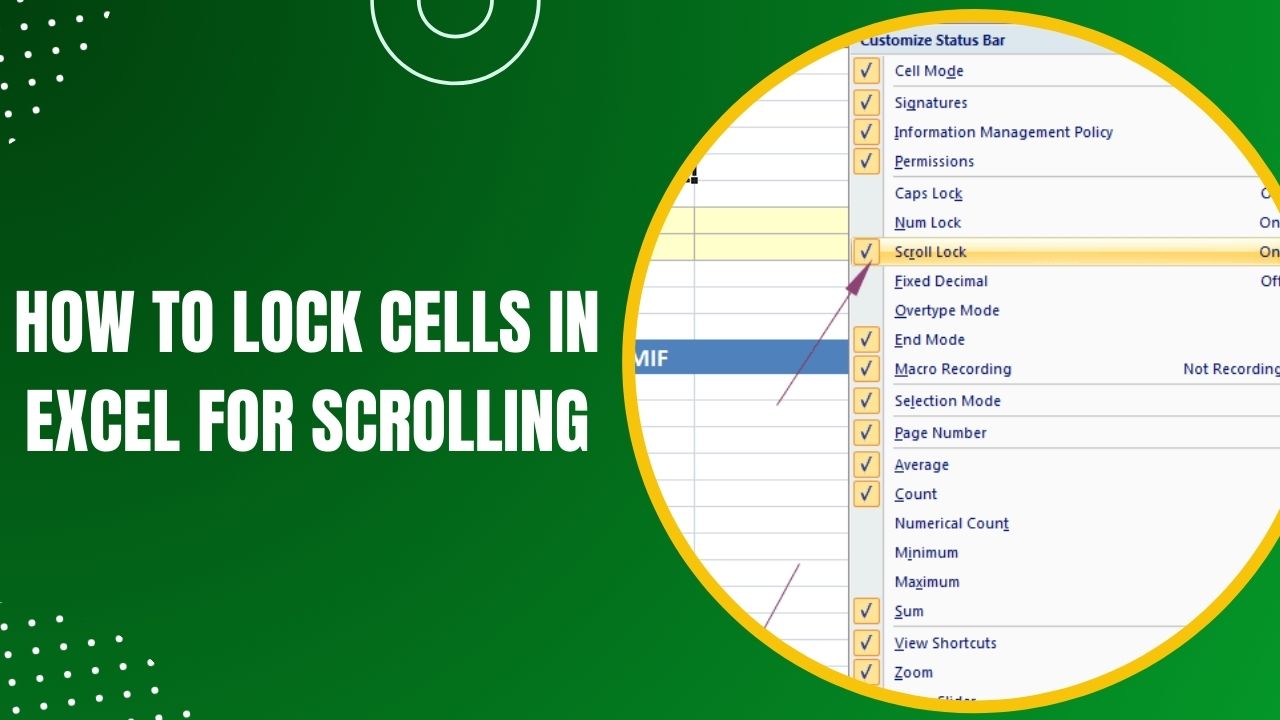 A StepbyStep Guide on How to Lock Cells in Excel for Scrolling Earn