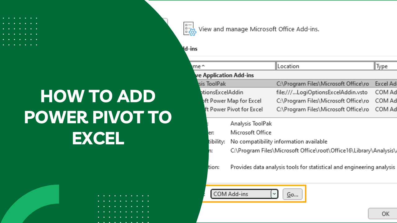 How to Add Power Pivot to Excel A Comprehensive Guide Earn and Excel