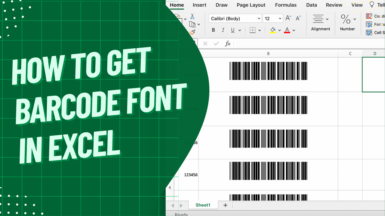 How to get Barcode Font In Excel Earn and Excel