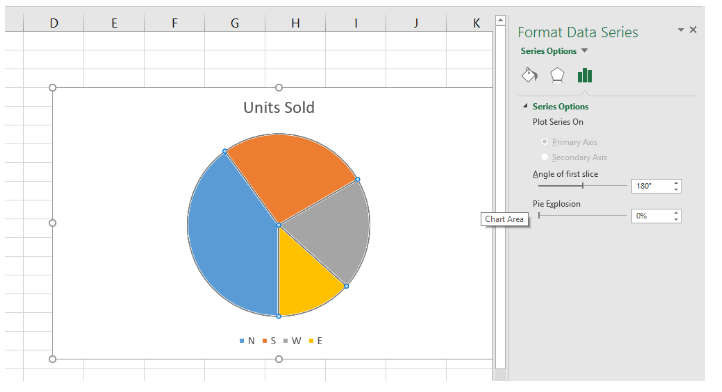 How to Rotate Pie Chart in Excel - Earn and Excel