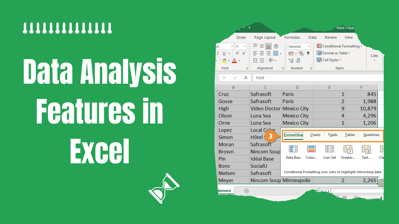 Excel Analytics Tools Data Analysis Features in Excel Earn & Excel