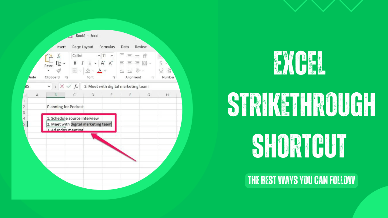 Excel Strikethrough Shortcut The Best Ways You can Follow Earn & Excel