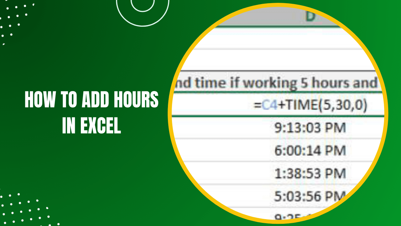 Mastering Time How to Add Hours in Excel Earn & Excel