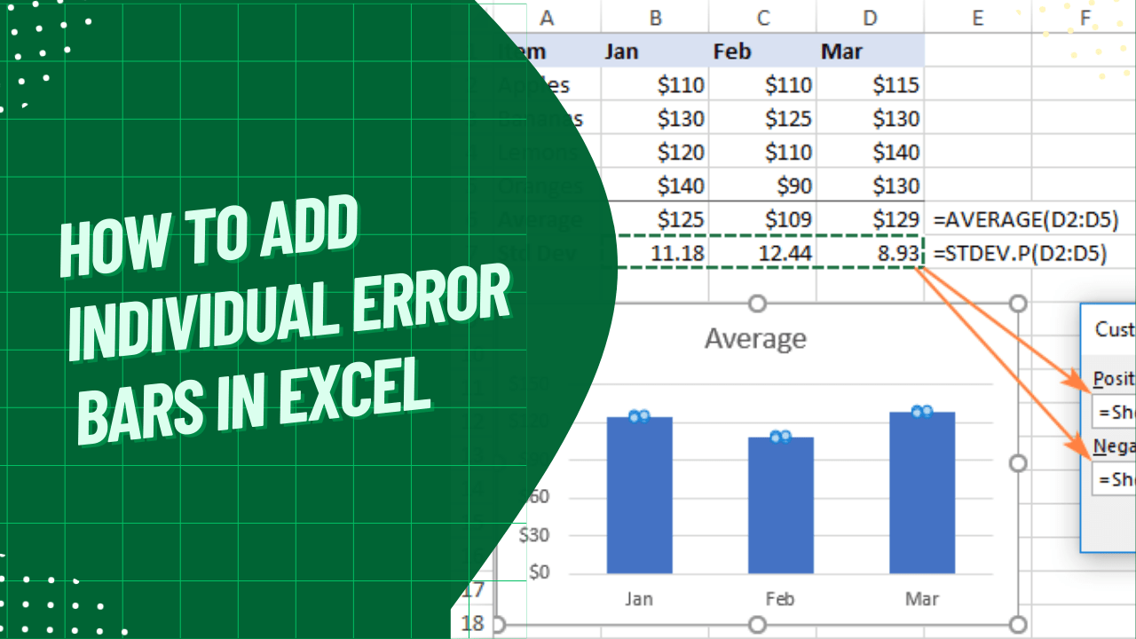 How to Add Individual Error Bars in Excel A Comprehensive Guide Earn