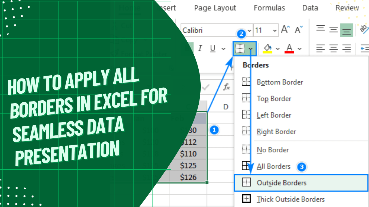 How to Apply All Borders in Excel for Seamless Data Presentation Earn & Excel