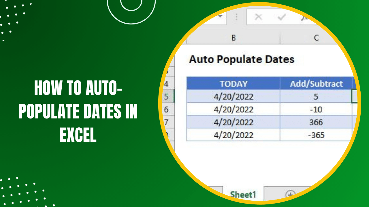 Mastering Excel A Comprehensive Guide on How to AutoPopulate Dates in