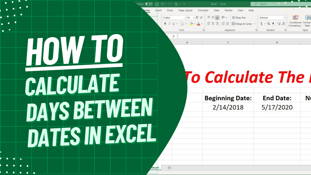 How to Calculate Days Between Dates in Excel