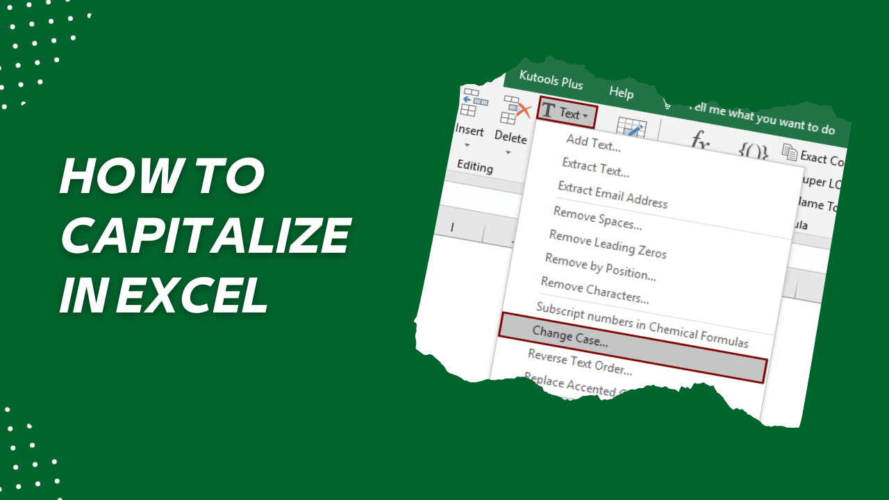 How to Capitalize All Words in Excel Plus Advance [TIPS]