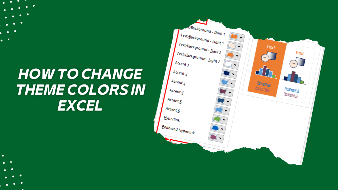 How to Change Theme Colors in Excel Enhancing Presentation and