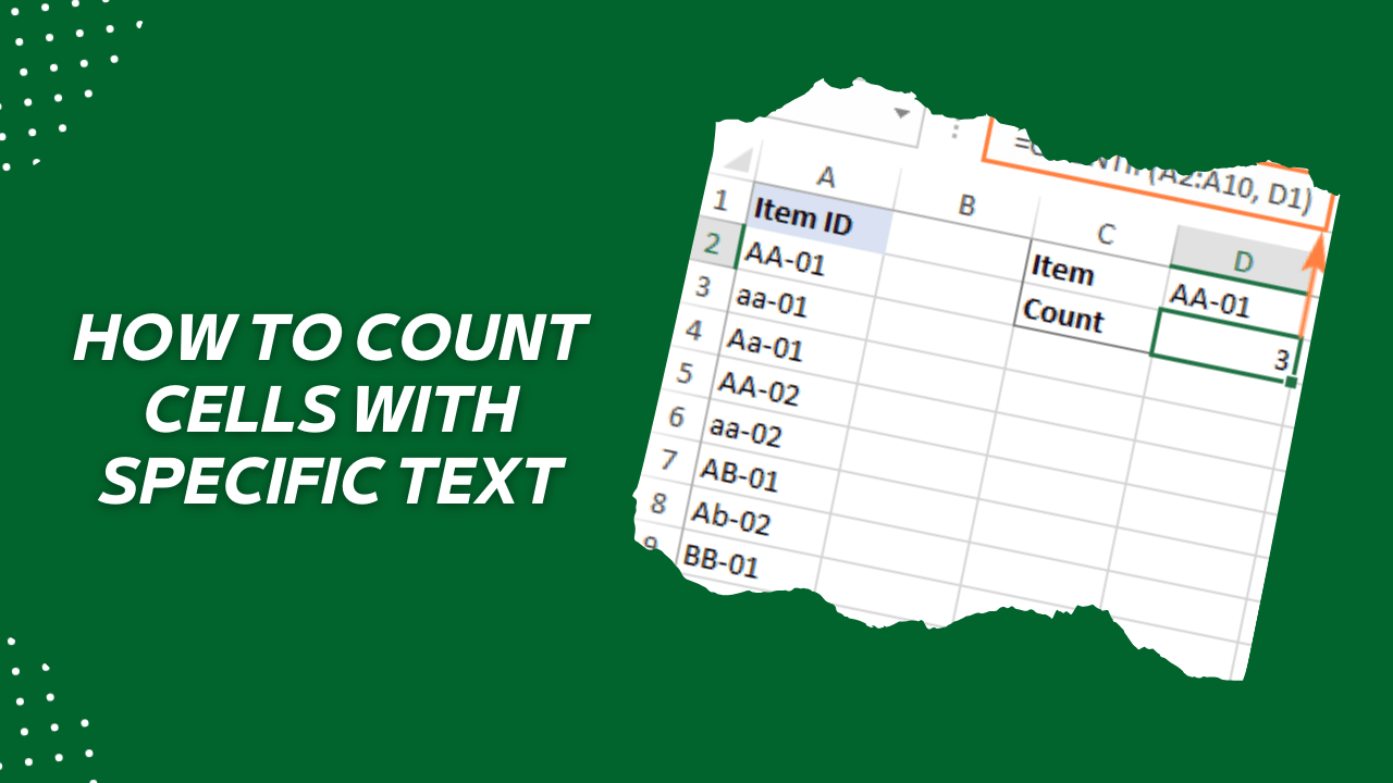 How to Count Cells with Specific Text and Maximize Efficiency Earn