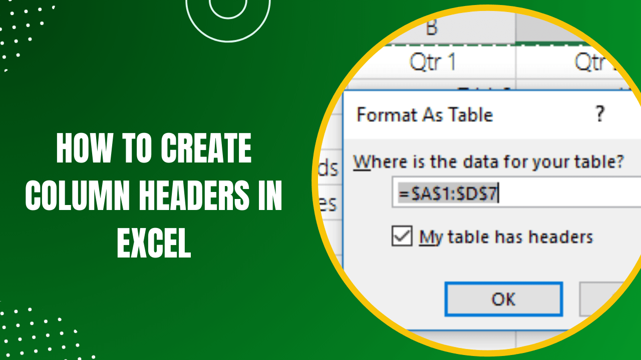 Mastering Excel A Comprehensive Guide on How to Create Column Headers