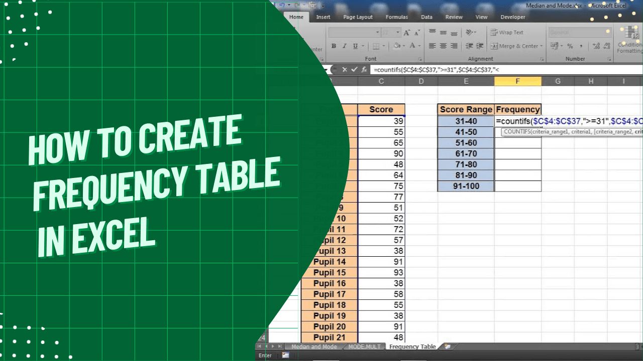 Unlocking Data Insights How to Create Frequency Table in Excel Earn & Excel