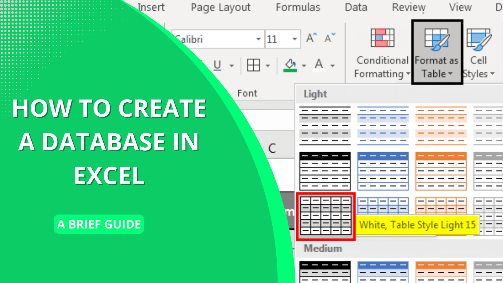 How to Create a Database in Excel A Brief Guide Earn & Excel