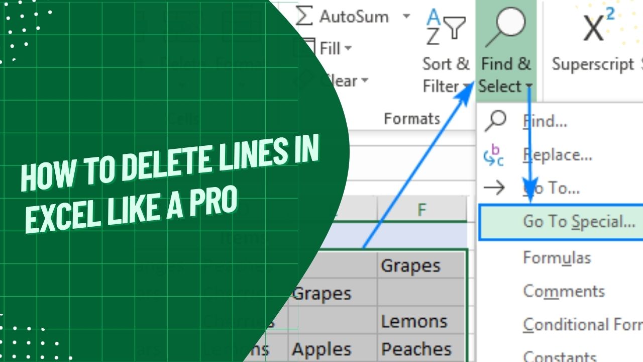 How to Delete Lines in Excel Like a Pro Earn & Excel