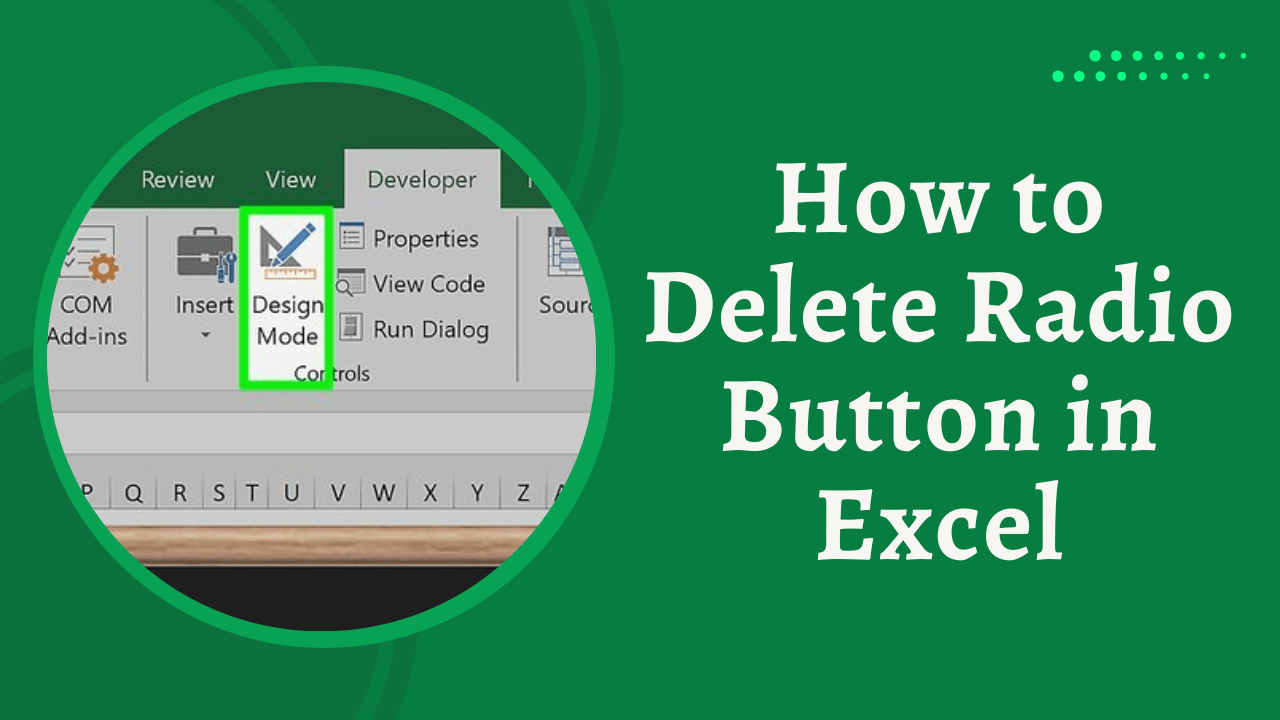 How to Delete Radio Button in Excel Earn & Excel