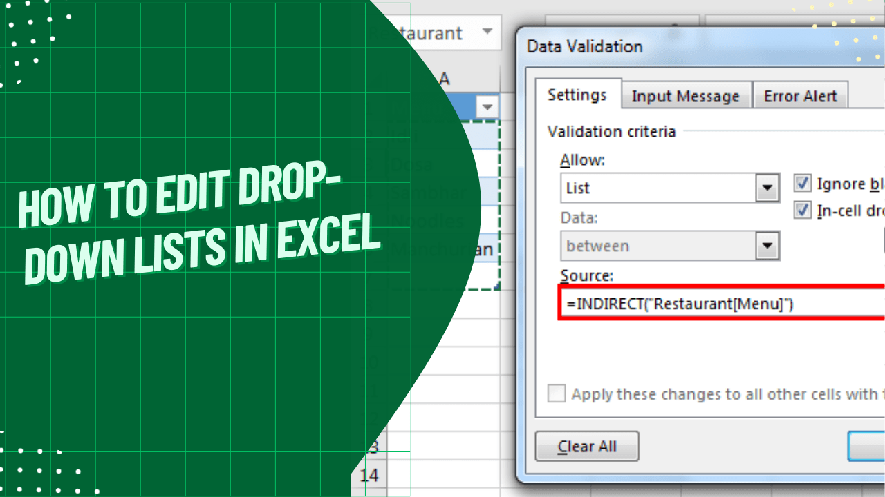 A Comprehensive Guide on How to Edit DropDown Lists in Excel Earn