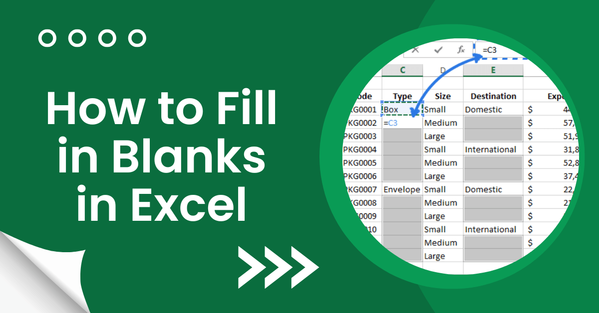 How to Fill in Blanks in Excel Earn & Excel