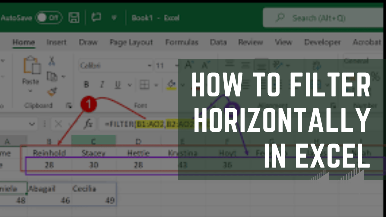 How to Filter Horizontally in Excel Earn & Excel