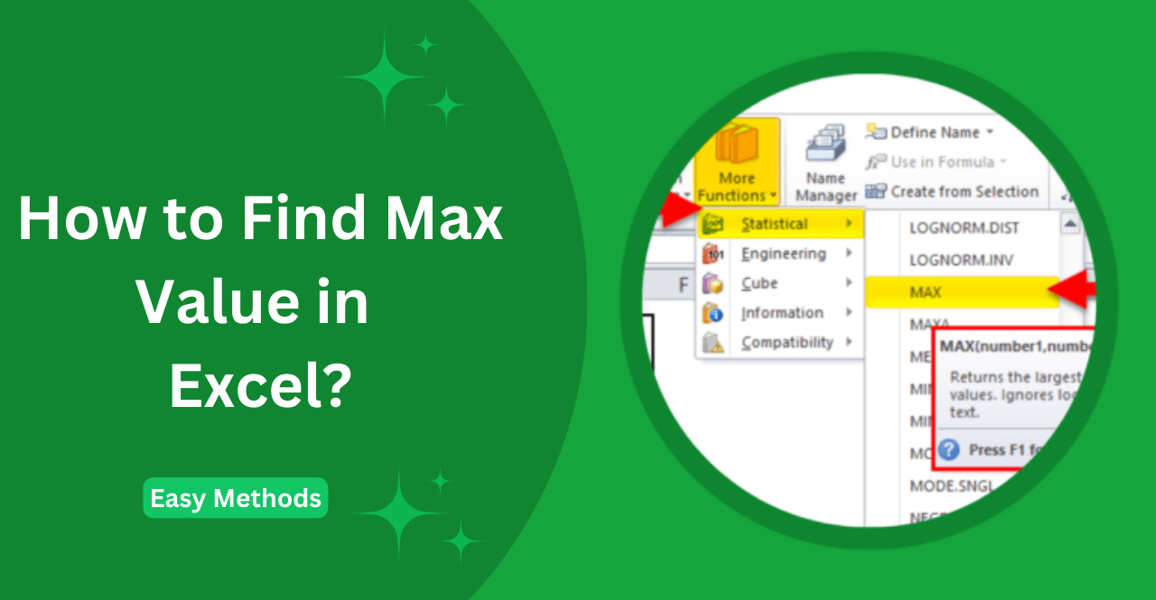 How to Find Max Value in Excel Easy Methods Earn & Excel