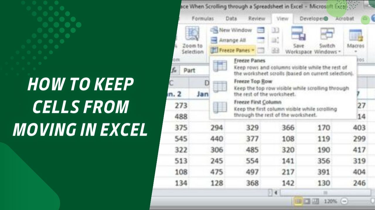How to Keep Cells from Moving in Excel Methods and Importance Earn