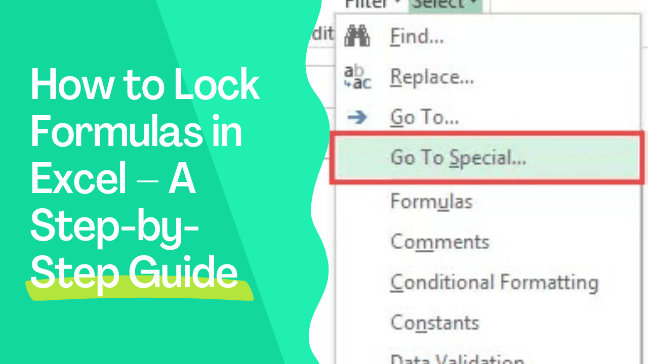 How to Lock Formulas in Excel A StepbyStep Guide Earn & Excel