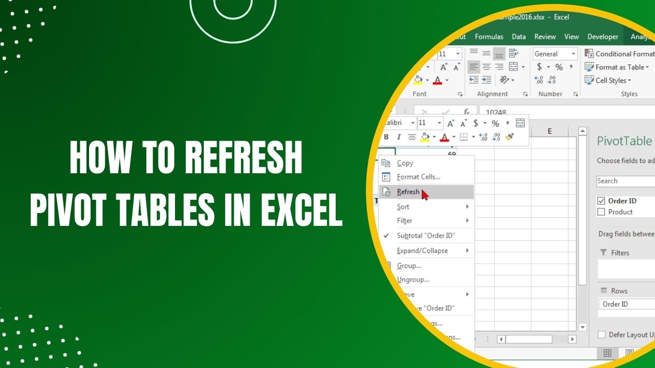 A StepbyStep Guide on How to Refresh Pivot Tables in Excel Like a Pro