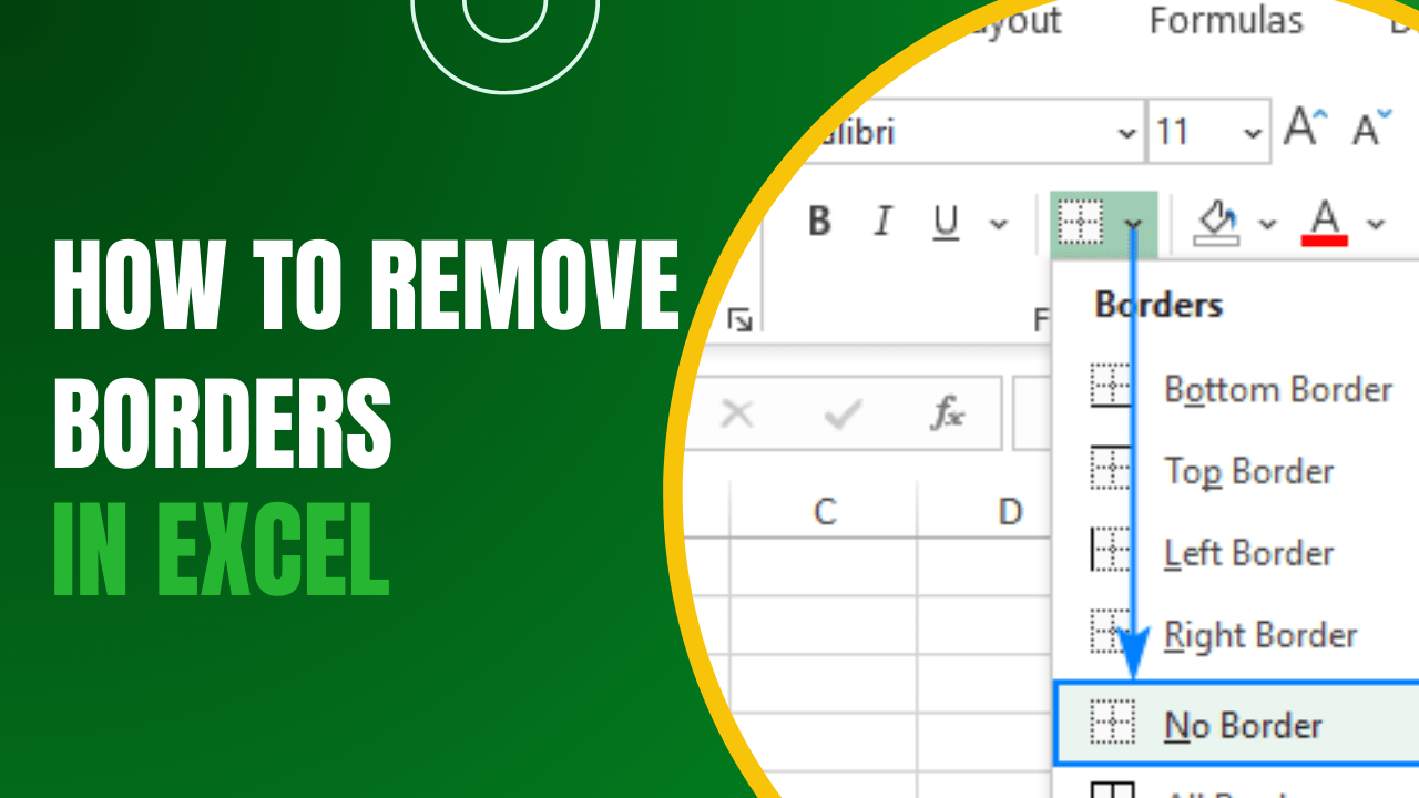 How to Remove Borders in Excel A StepbyStep Guide Earn & Excel
