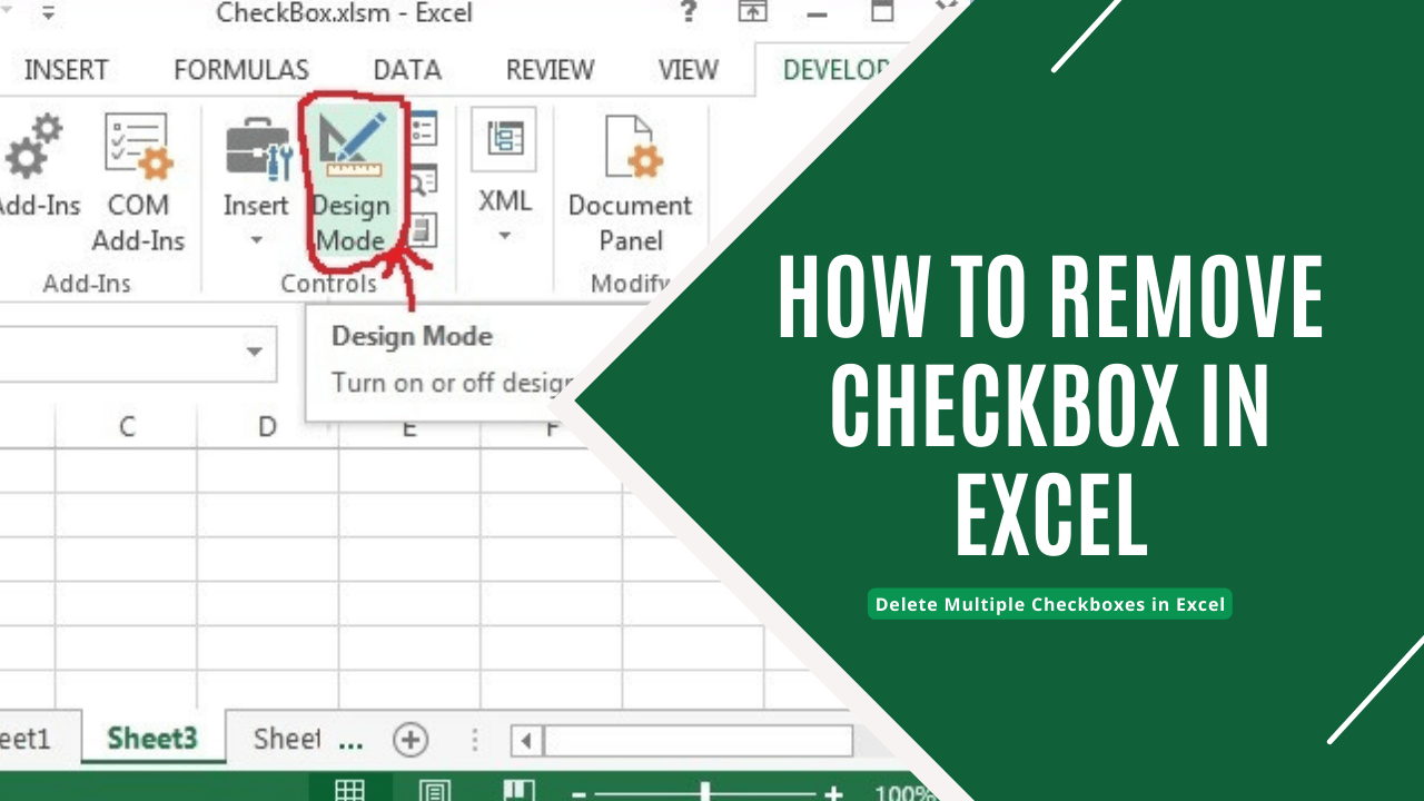 How to Remove Checkbox in Excel Delete Multiple Checkboxes in Excel