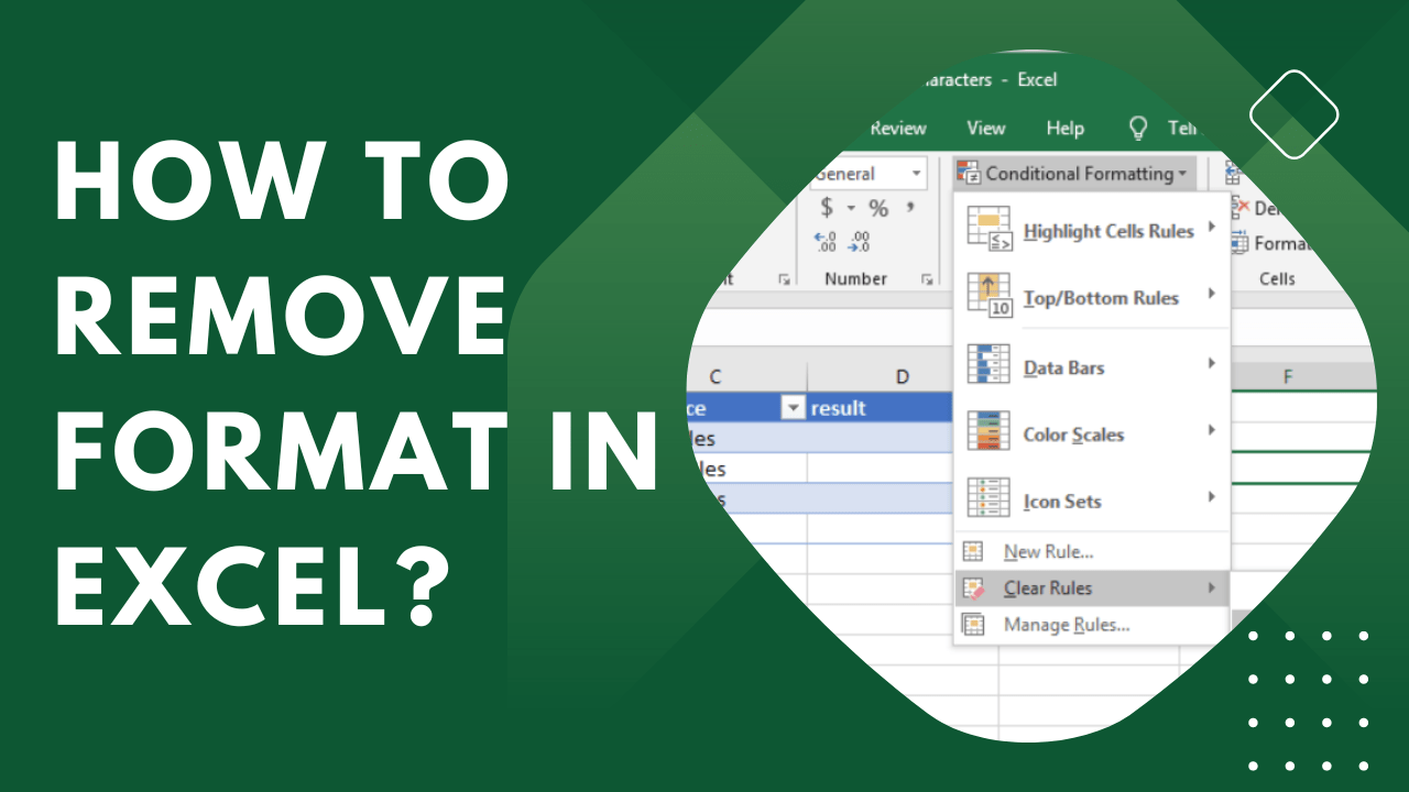 How to Remove Format in Excel? Earn & Excel
